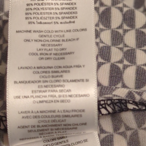 Michael Kors Black White Grommet Lace up Midi Dress - Picture 16 of 16